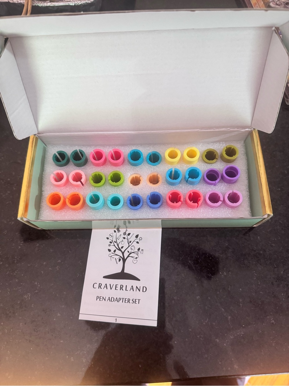 BN CRAVERLAND Rainbow Pen Adapter Set never used for most cricut machines 30 pcs